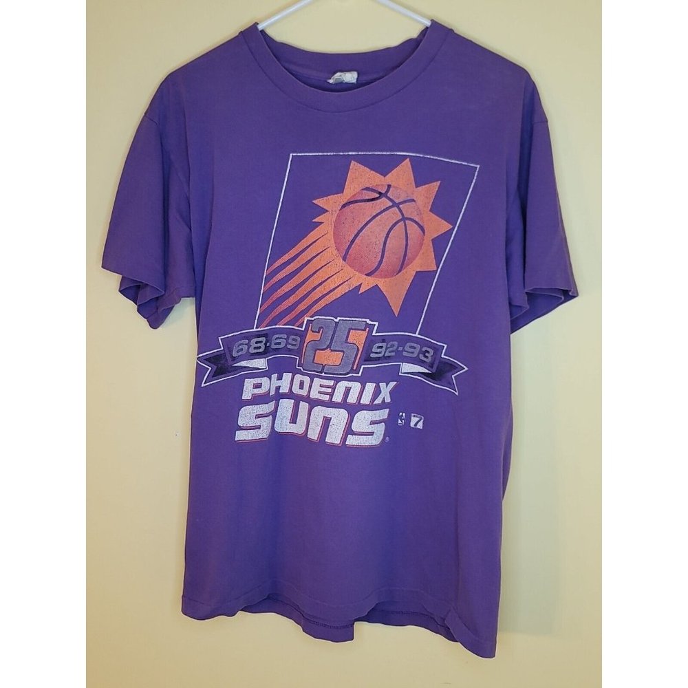 Vintage 90’s NBA Phoenix Suns 25 Anniversary Single Stitch  Graphic T -Shirt L